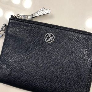 Tory Burch Navy & Silver Clutch.  Brand new!